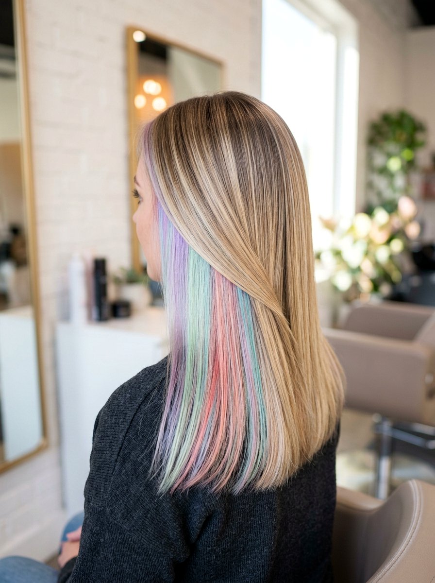 Opal Peekaboo Underlayer with Balayage - 20 opal peekaboo underlayer - 20 opal peekaboo underlayer