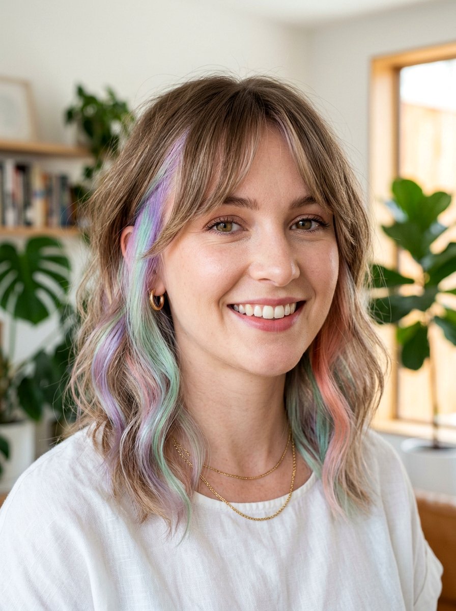 Opal Peekaboo Underlayer with Bangs - 20 opal peekaboo underlayer - 20 opal peekaboo underlayer