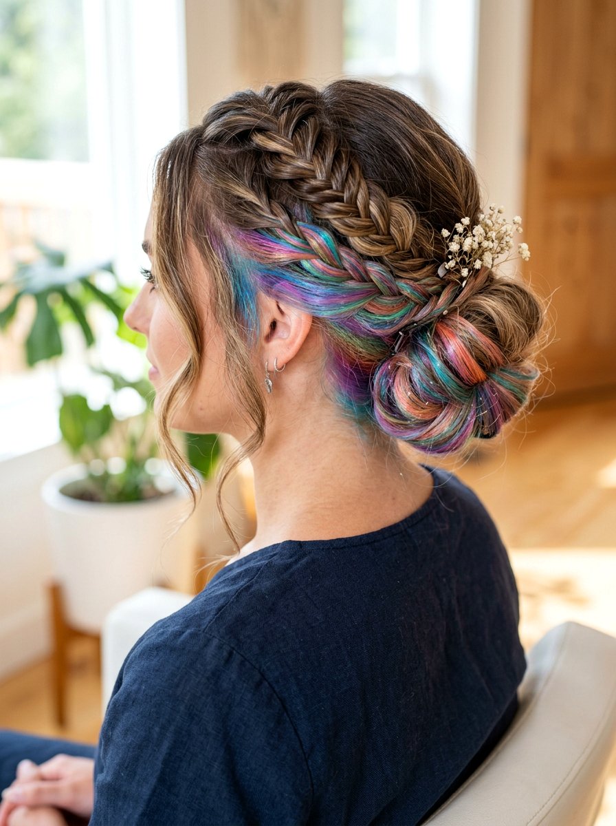 Opal Peekaboo Underlayer with Updo Styles - 20 opal peekaboo underlayer - 20 opal peekaboo underlayer