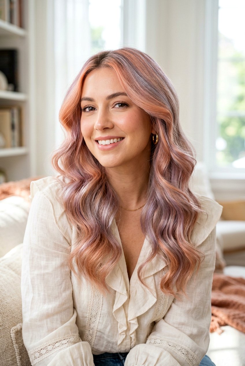 Opal Rose Gold Hair Color - 20 opal hair color ideas - 20 opal hair color ideas