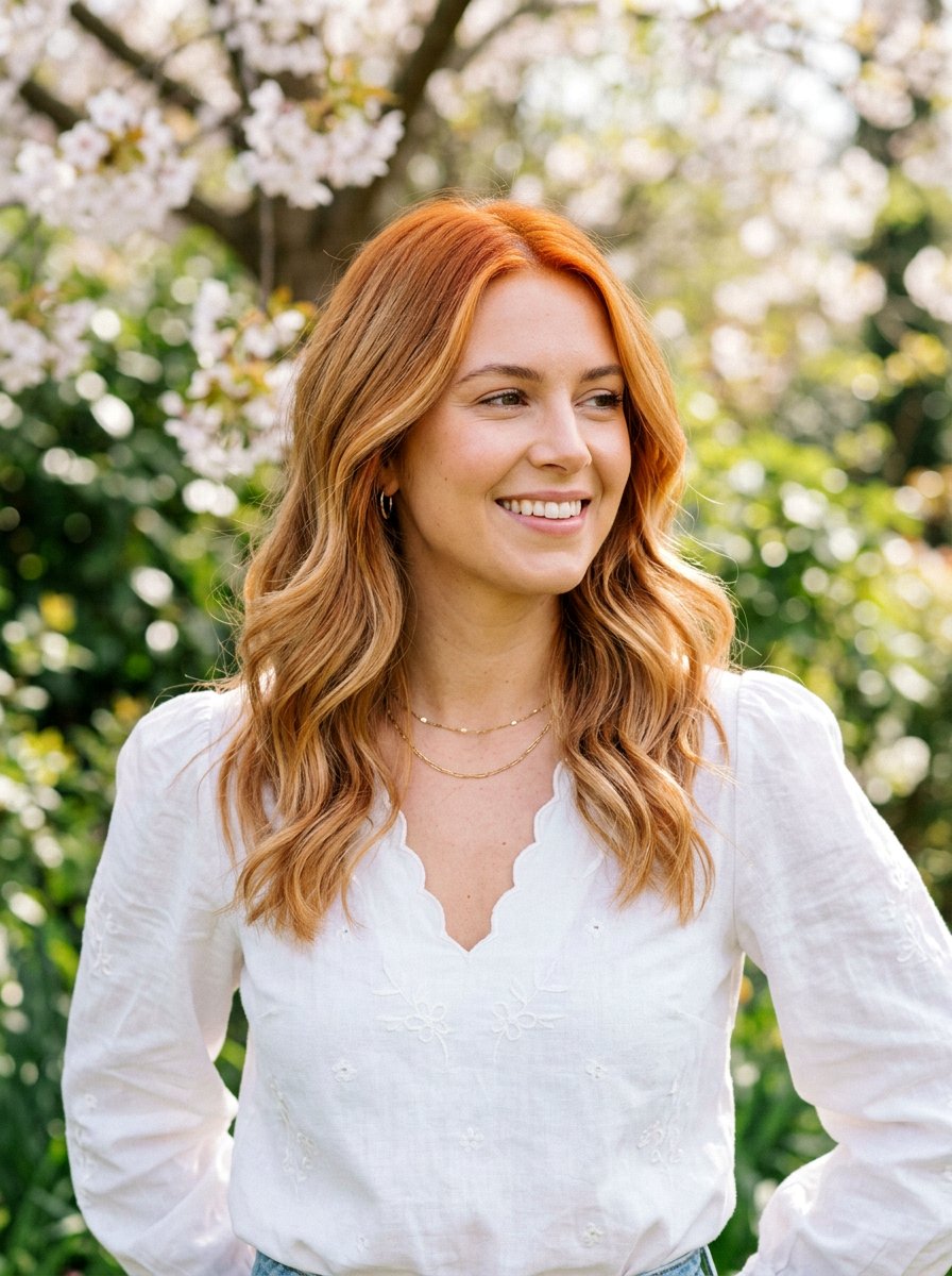 Orange Roots To Caramel Balayage - 20 hair color correction ideas for brunettes - 20 hair color correction ideas for brunettes