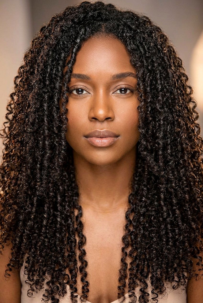 Overnight Twist Out on Long Natural Hair - 20 twist out on long natural hair - 20 twist out on long natural hair