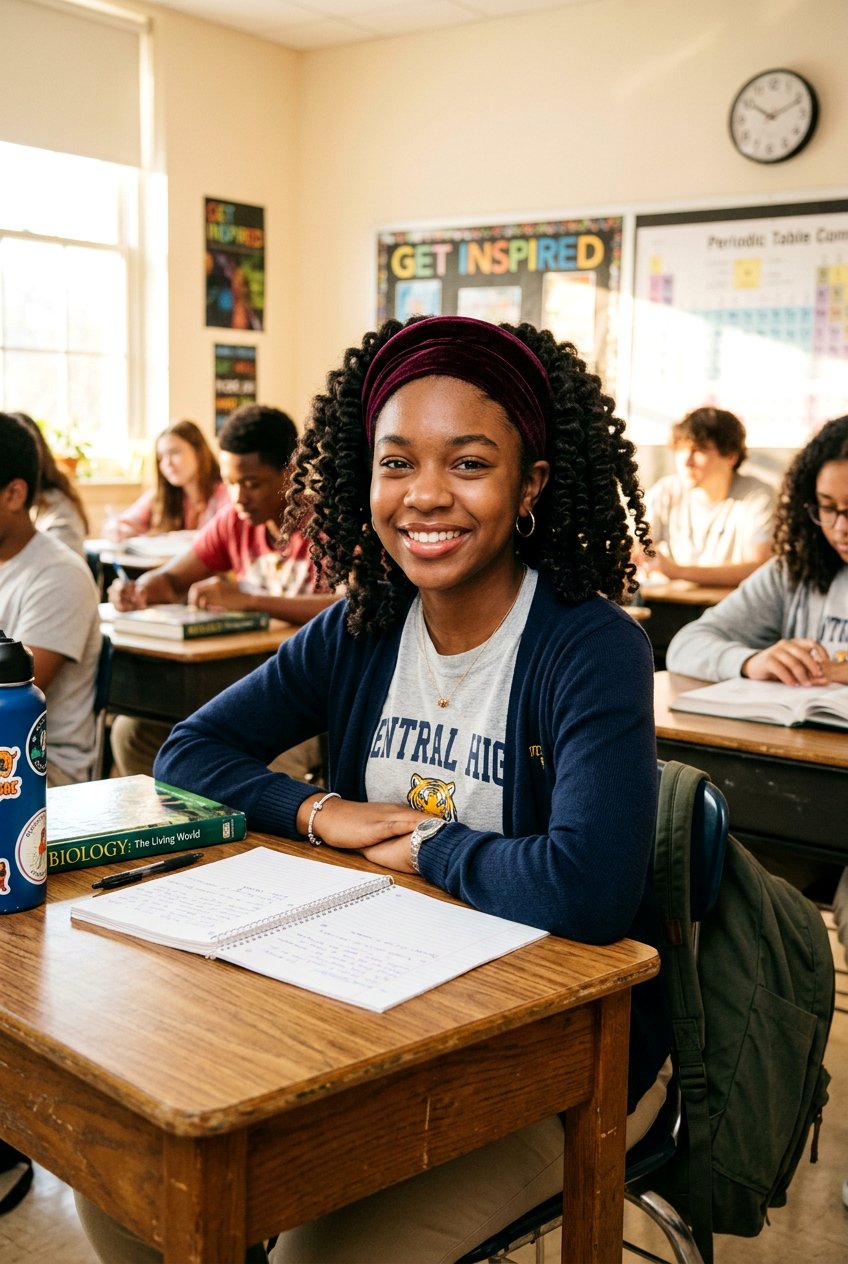 Overnight Twist Out with a Headband - 20 easy natural hairstyles for school mornings - 20 easy natural hairstyles for school mornings