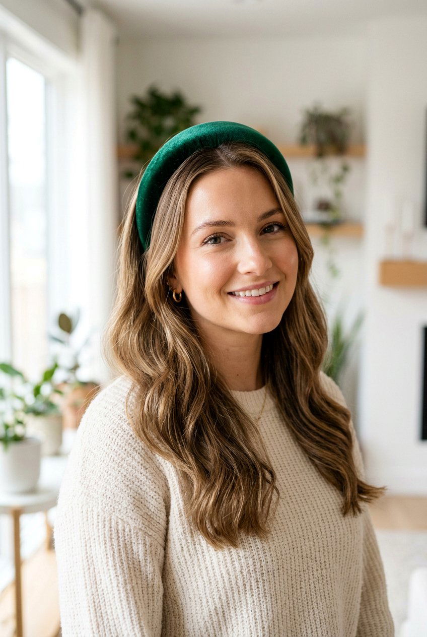 Padded Headband - 20 office hairstyles for women - 20 office hairstyles for women