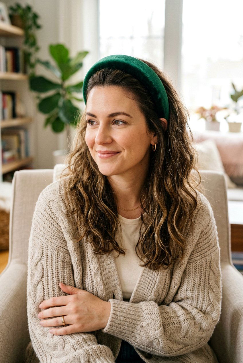 Padded Headband Hairstyle - 20 easy library hairstyle for college girls - 20 easy library hairstyle for college girls