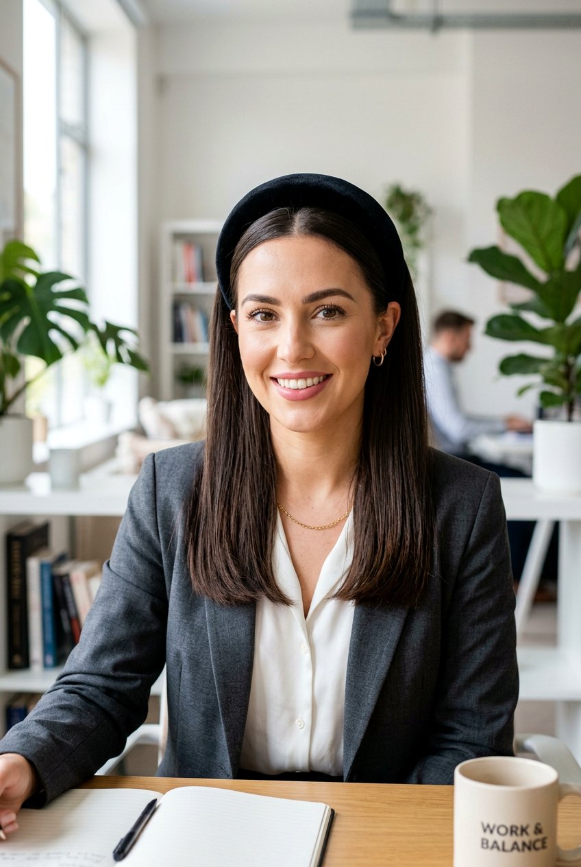 Padded Headband - 20 easy meeting hairstyle for women - 20 easy meeting hairstyle for women