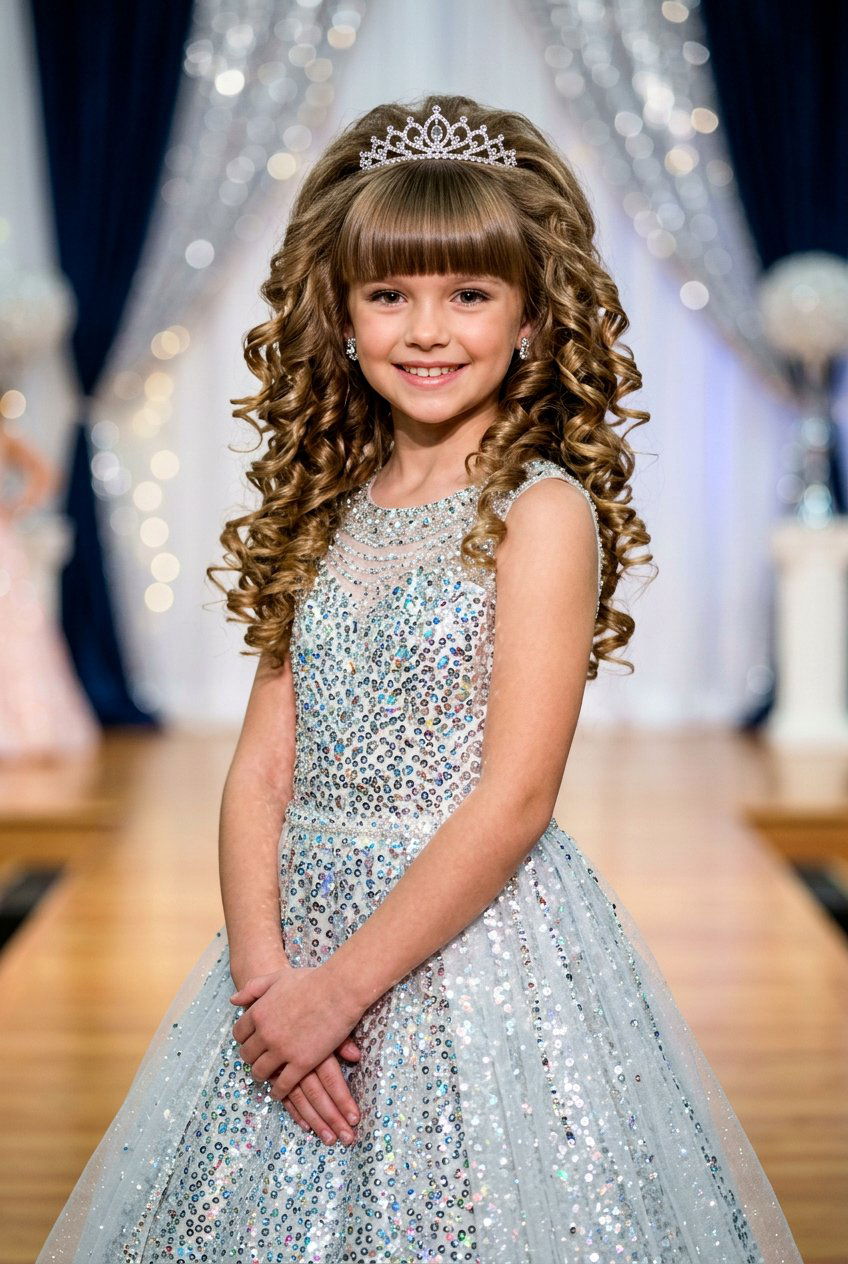 Pageant Curls With Bangs For Girls - 20 pageant curls for girls - 20 pageant curls for girls
