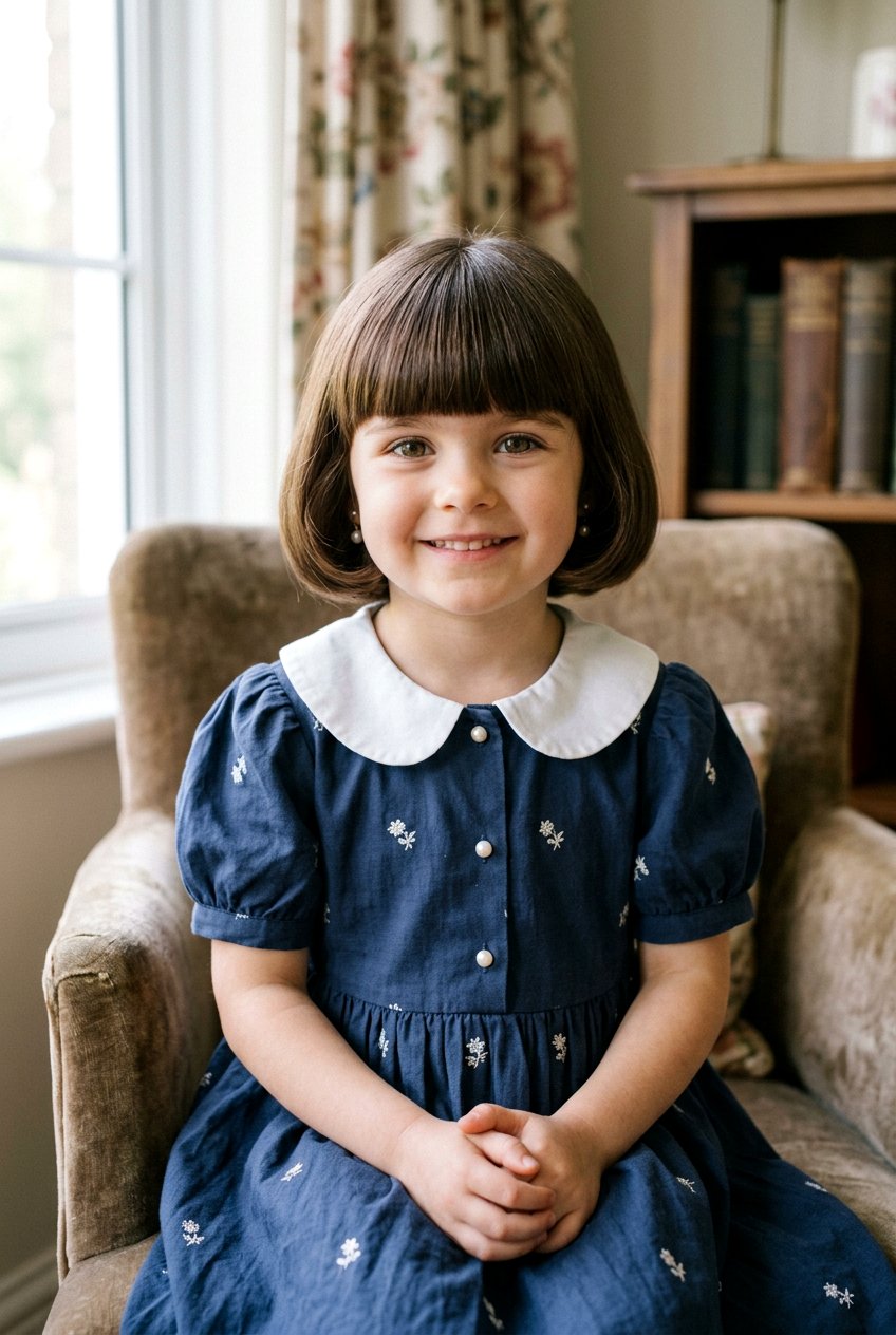 Pageboy Bob With Thick Fringe - 20 little girls bob haircut with bangs - 20 little girls bob haircut with bangs