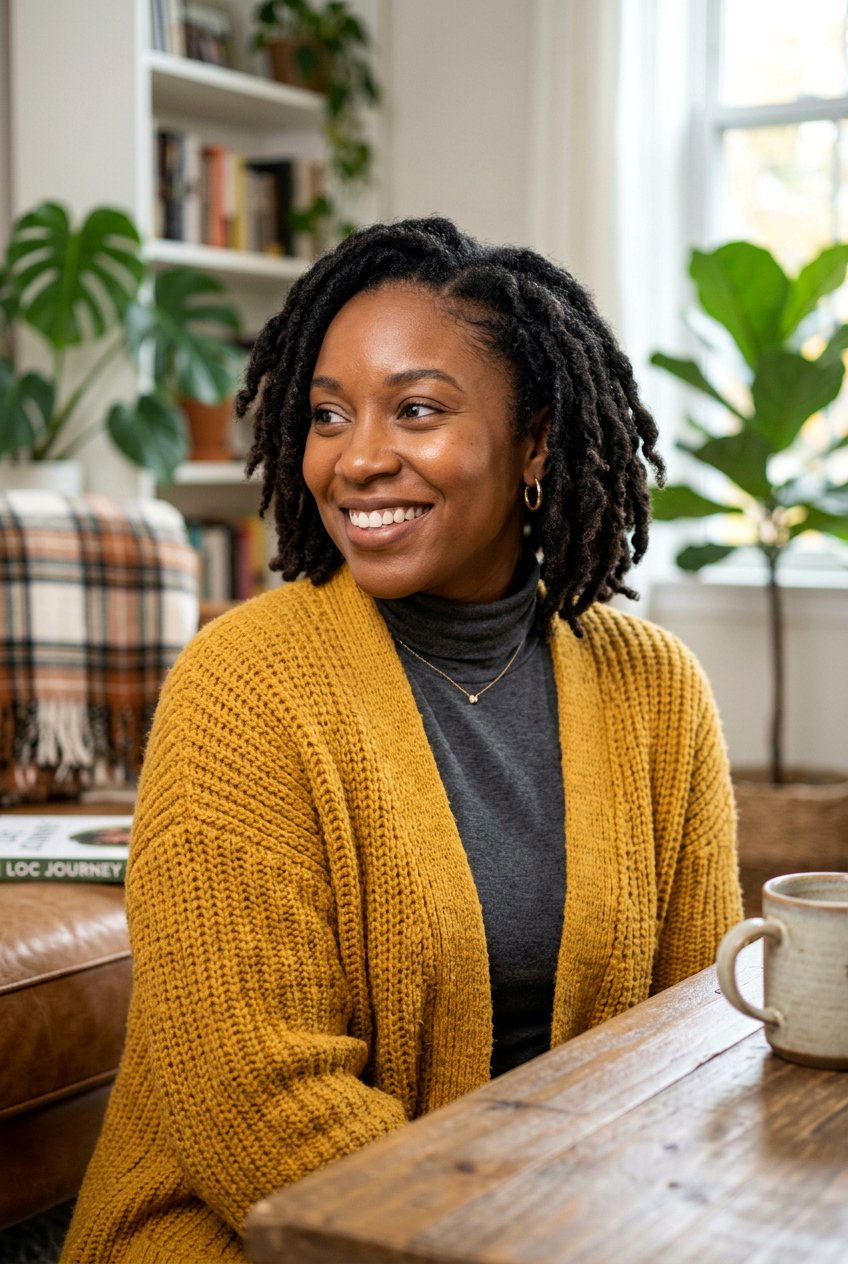 Palm Rolled Starter Loc Bob - 20 starter loc bob styles - 20 starter loc bob styles