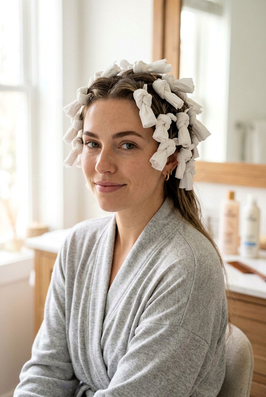 Paper Towel Rollers - 20 easy overnight hairstyles for long hair - 20 easy overnight hairstyles for long hair