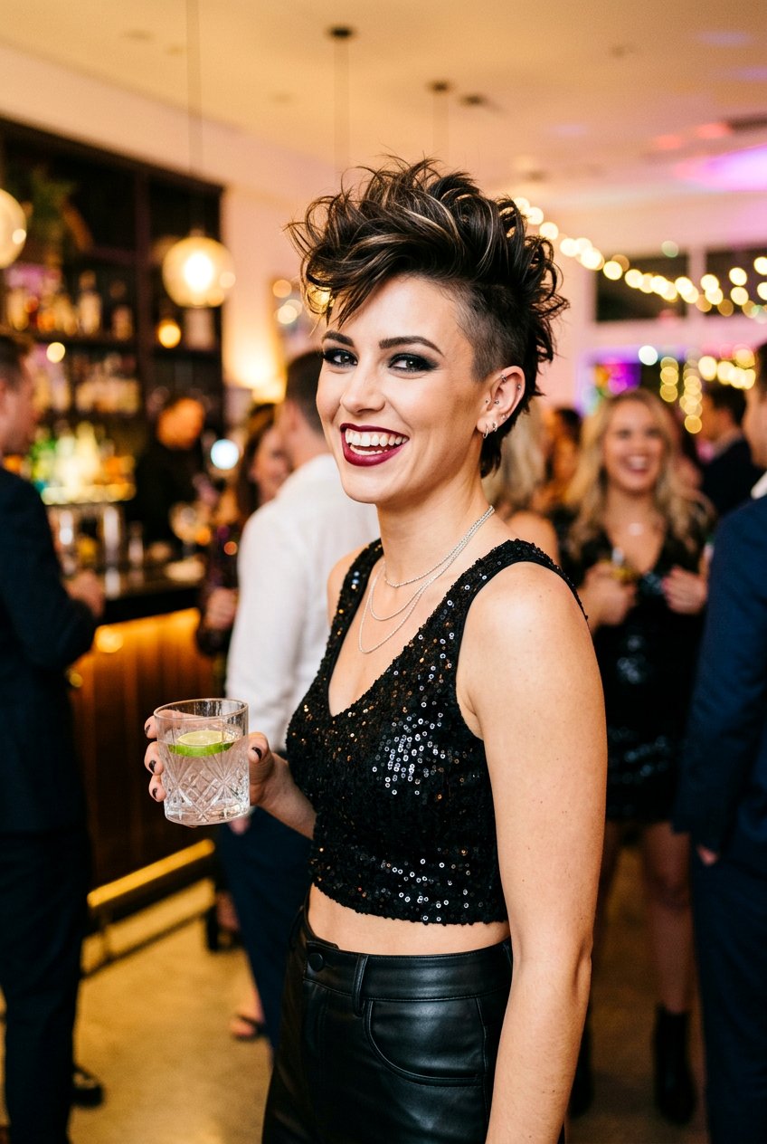 Party Faux Hawk On Short Hair - 20 party hairstyles for short hair - 20 party hairstyles for short hair
