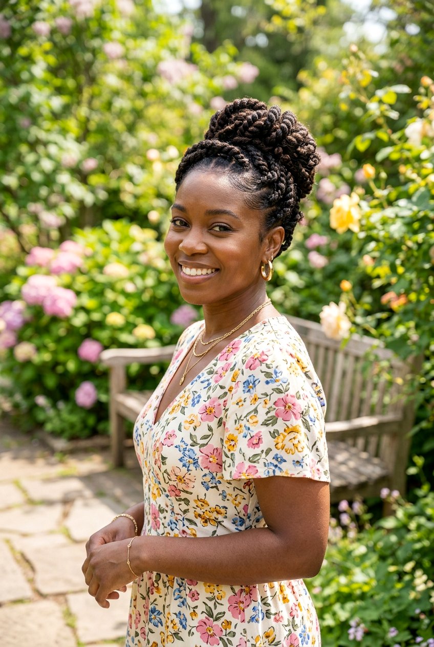 Pass Twisted Updo - 20 black women classy updo hairstyles - 20 black women classy updo hairstyles