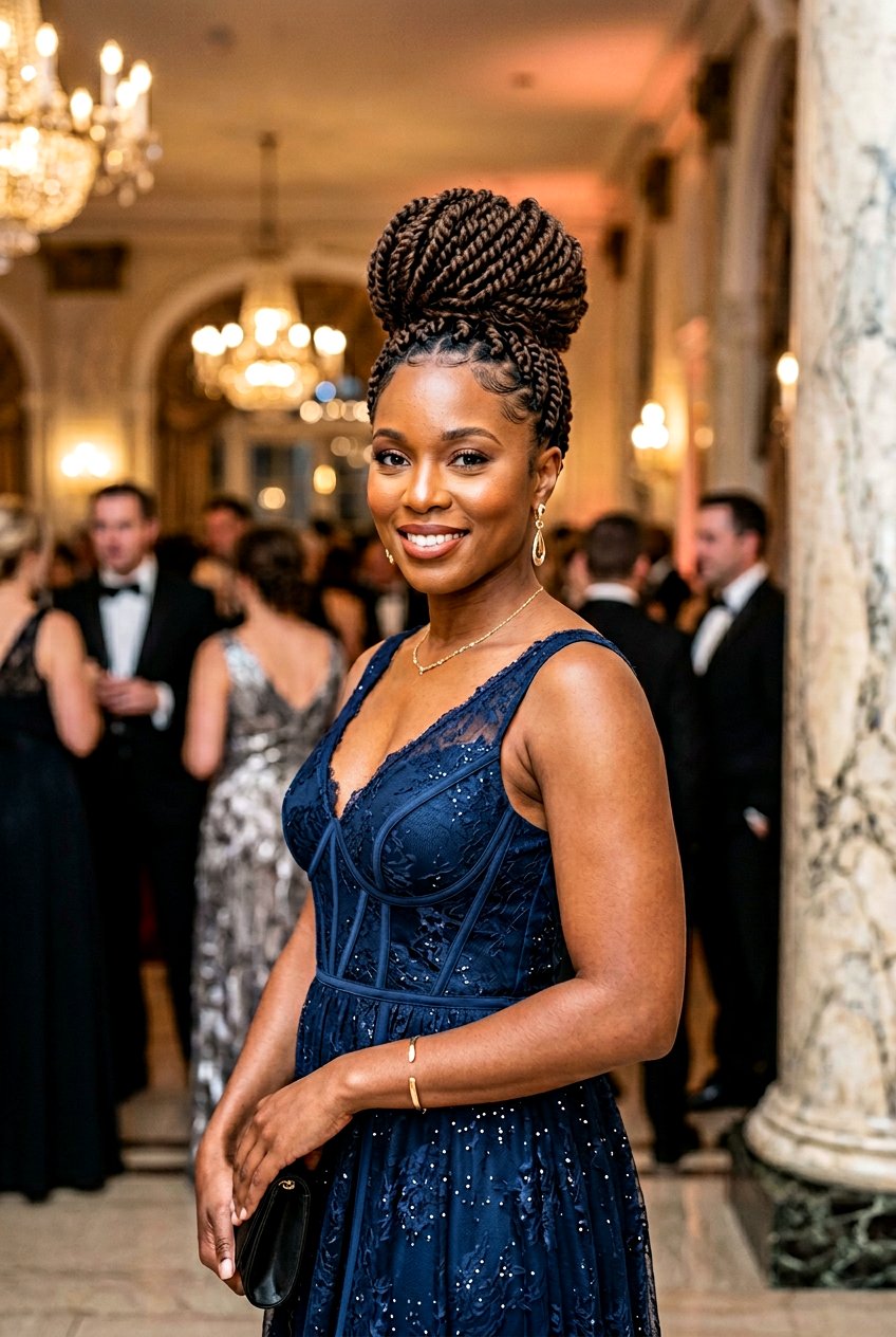 Passion Twist Updo - 20 black women passion twist ideas - 20 black women passion twist ideas