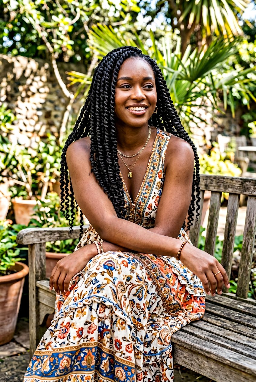 Passion Twists - 20 braided hairstyle for vacation photos - 20 braided hairstyle for vacation photos