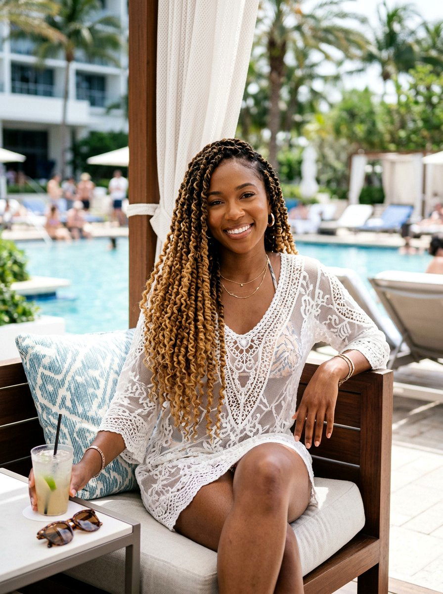 Passion Twists For Tropical Vacation - 20 tropical braid hairstyle - 20 tropical braid hairstyle