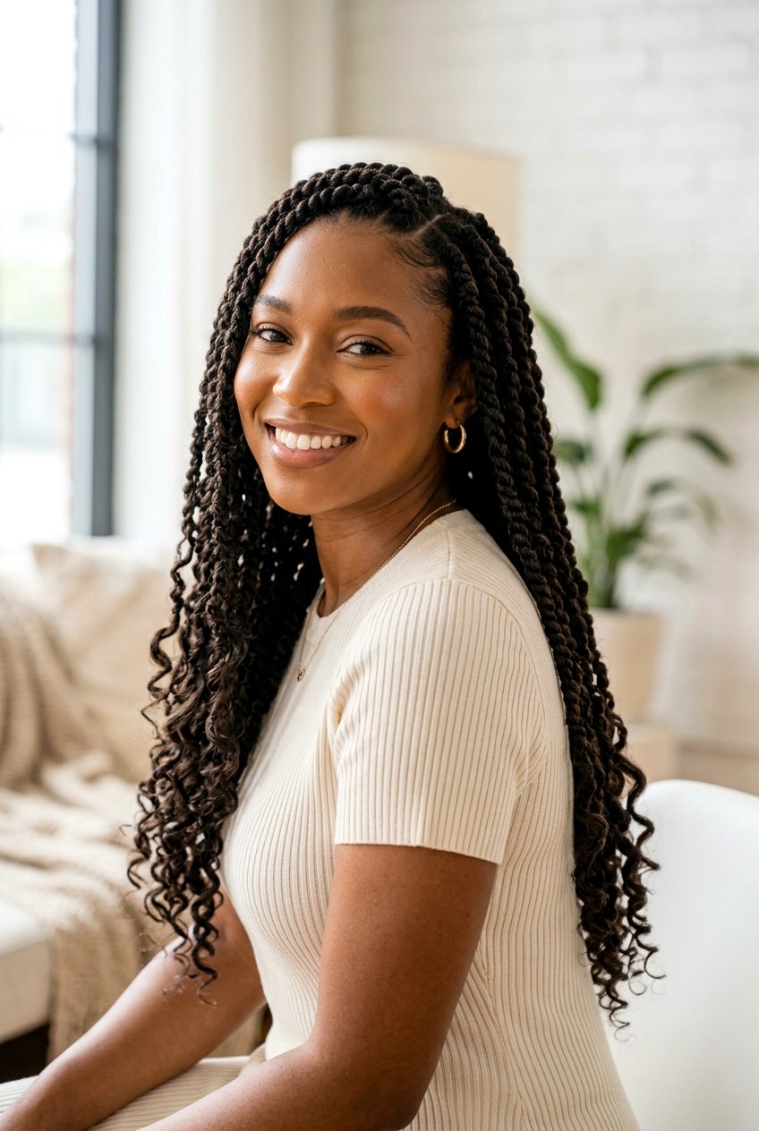 Passion Twists With Curly Ends - 20 passion twists hairstyles - 20 passion twists hairstyles