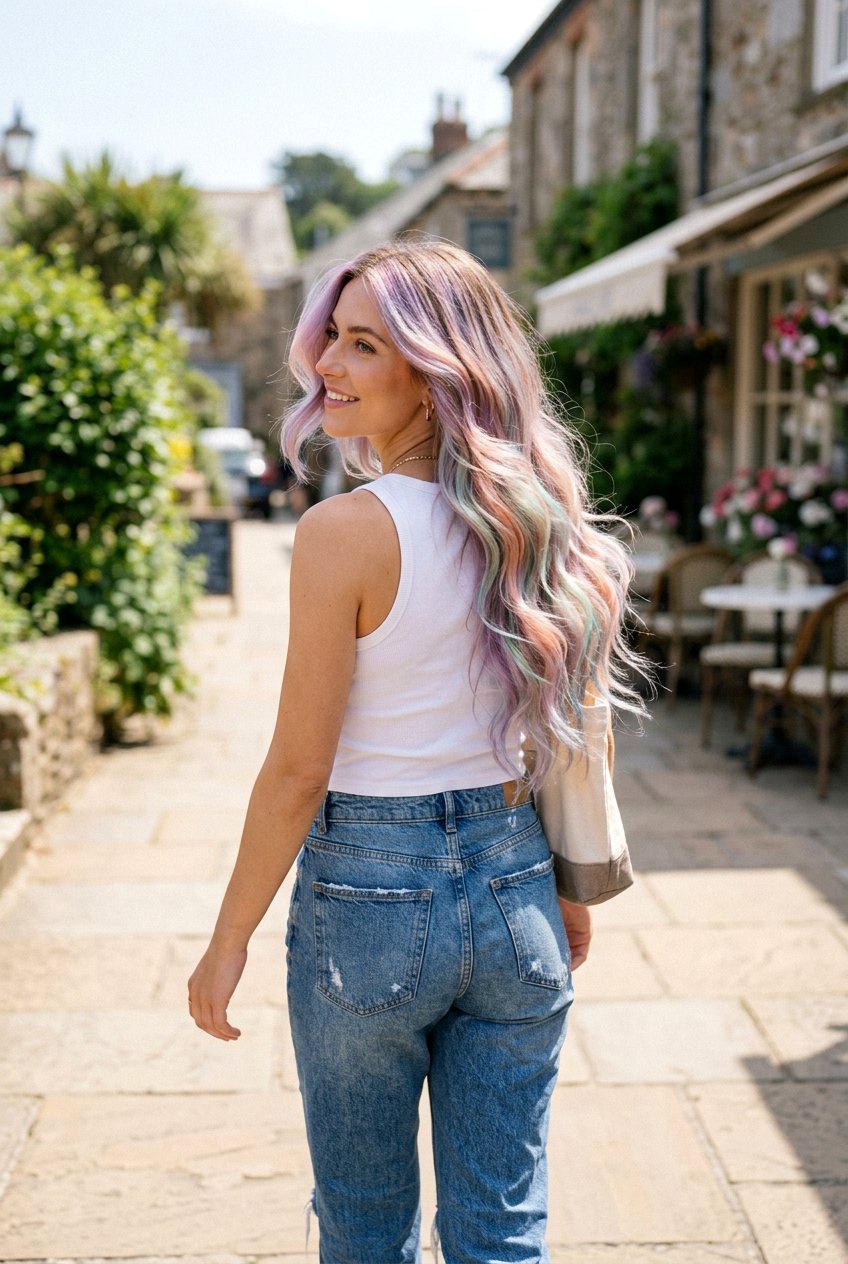 Pastel Balayage On Long Layered Hair - 20 pastel balayage ideas - 20 pastel balayage ideas