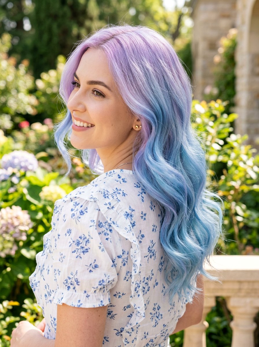 Pastel Blue And Purple Hair - 20 spring pastel hair color ideas