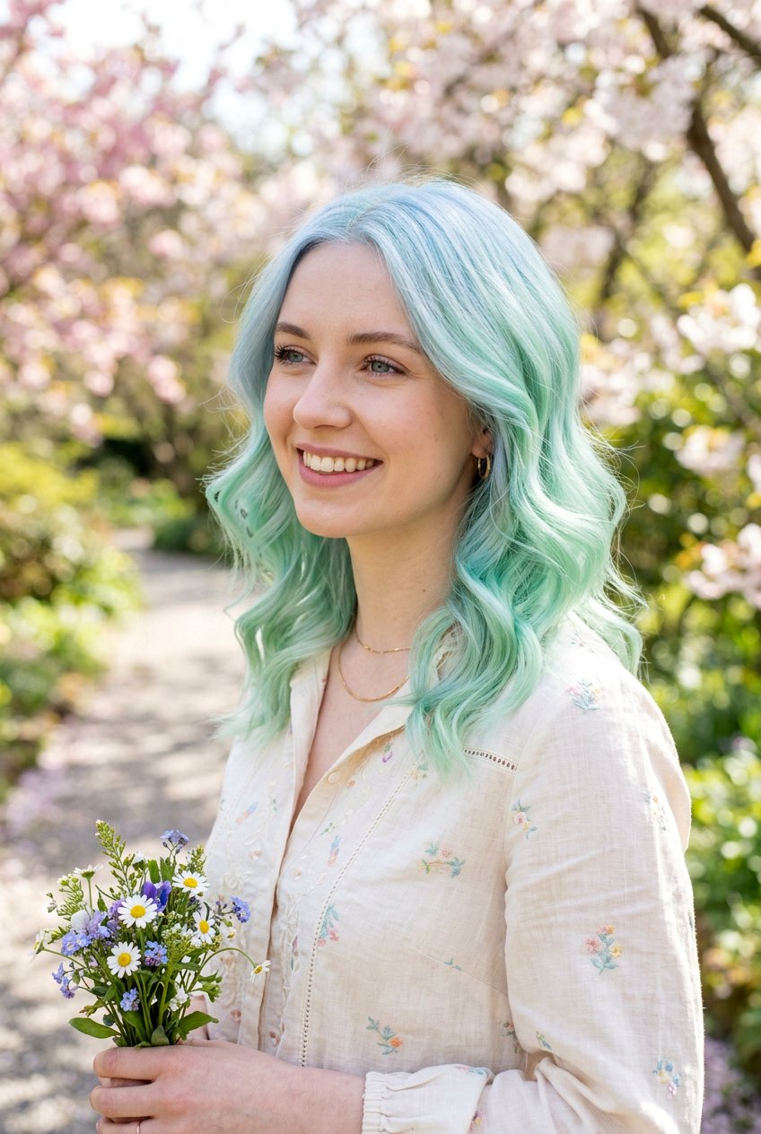 Pastel Blue and Mint Unicorn Hair Color - 20 unicorn hair color ideas - 20 unicorn hair color ideas