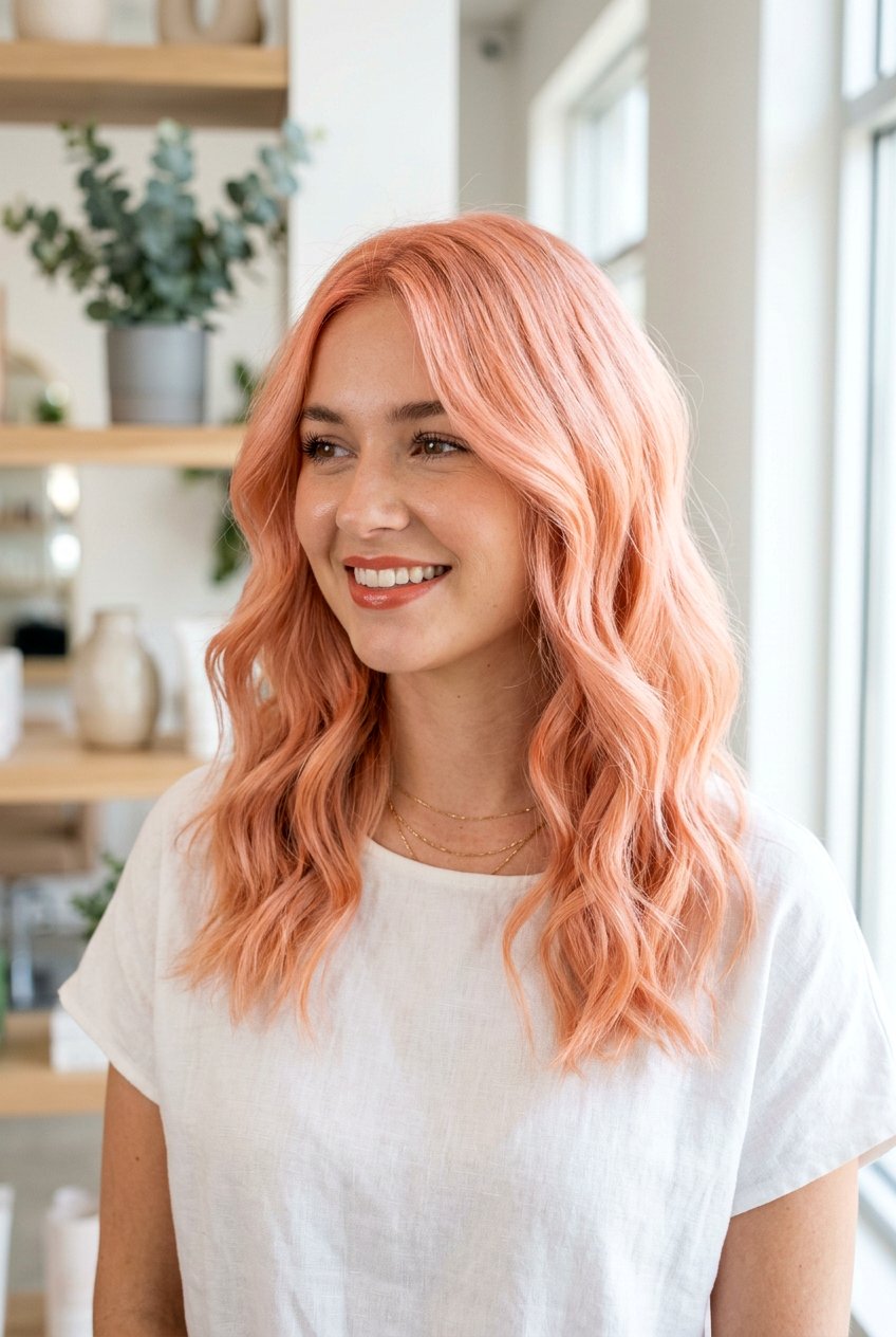 Pastel Coral Hair - 20 coral hair color ideas - 20 coral hair color ideas