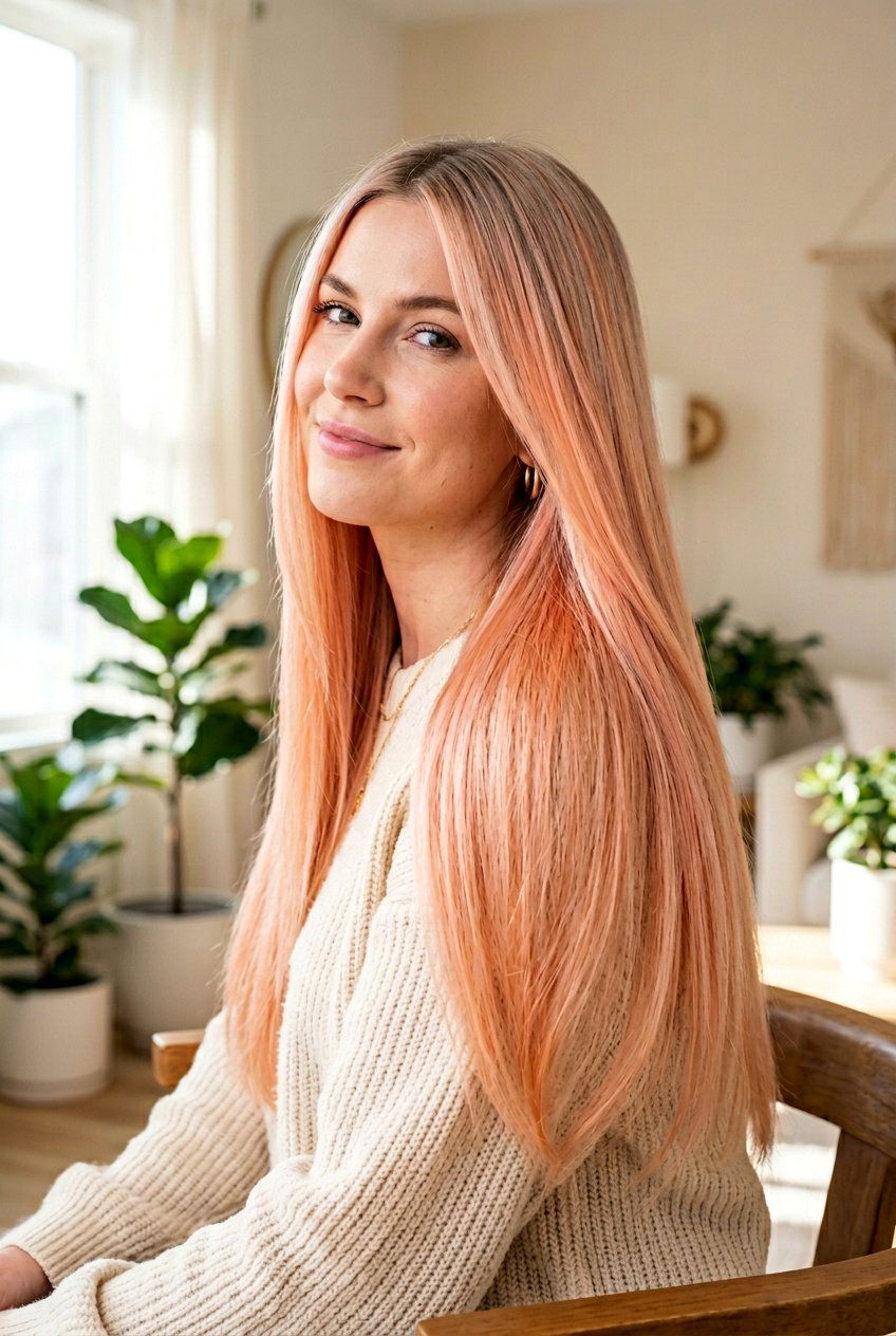 Pastel Coral Peach Balayage - 20 coral peach balayage - 20 coral peach balayage