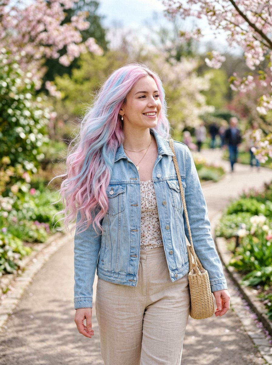 Pastel Cotton Candy Hair - 20 spring pastel hair color ideas - 20 spring pastel hair color ideas