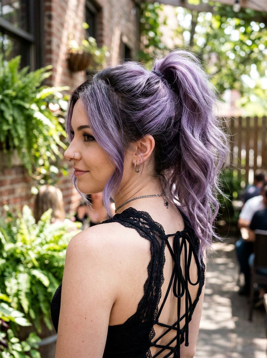 20 Edgy Soft Goth Ponytail Hairstyle Ideas to Try Today