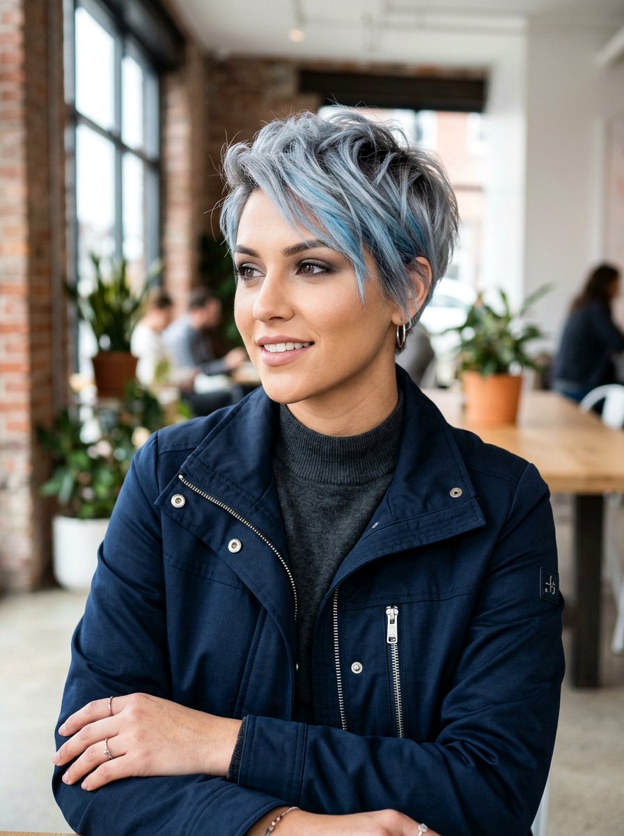 Pastel Grey Hair With Blue Tint - 20 spring pastel hair color ideas - 20 spring pastel hair color ideas