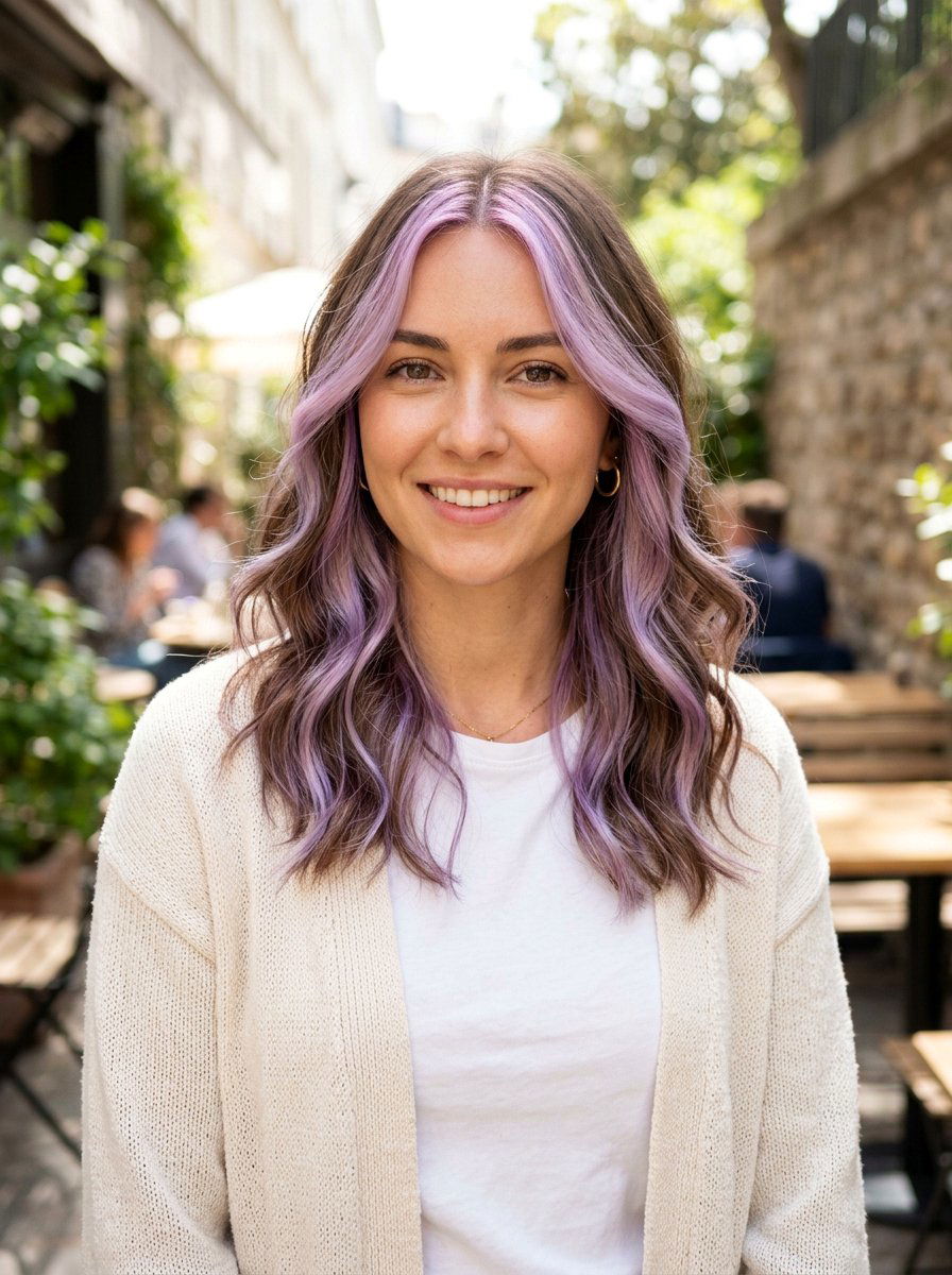 Pastel Lilac Highlights - 20 spring pastel hair color ideas - 20 spring pastel hair color ideas