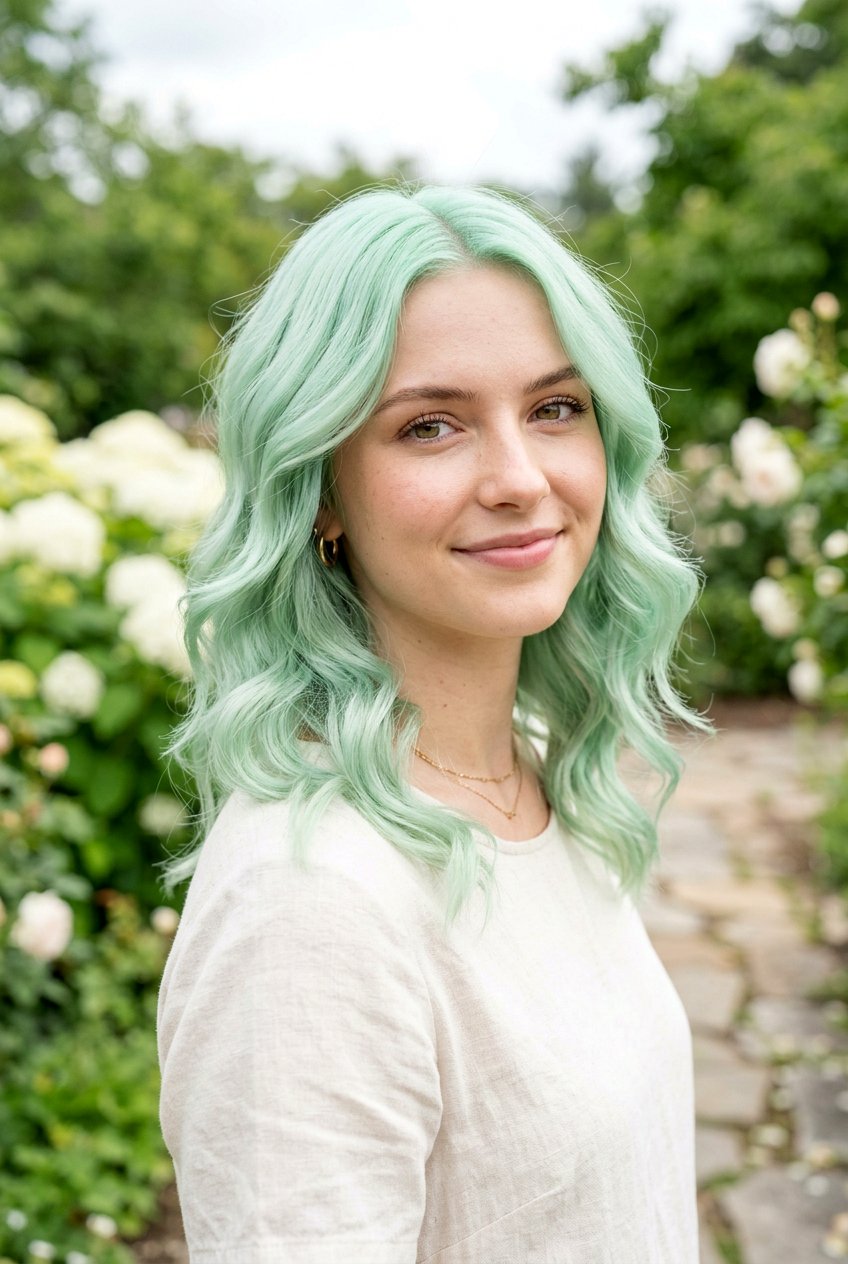 Pastel Mint Green Hair - 20 mint green hair color - 20 mint green hair color