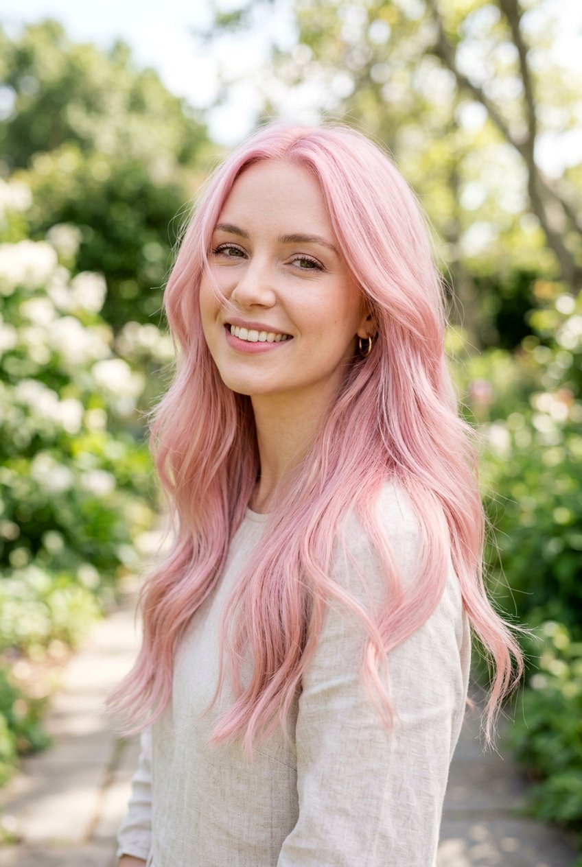 Pastel Pink Hair - 20 summer hair color ideas - 20 summer hair color ideas