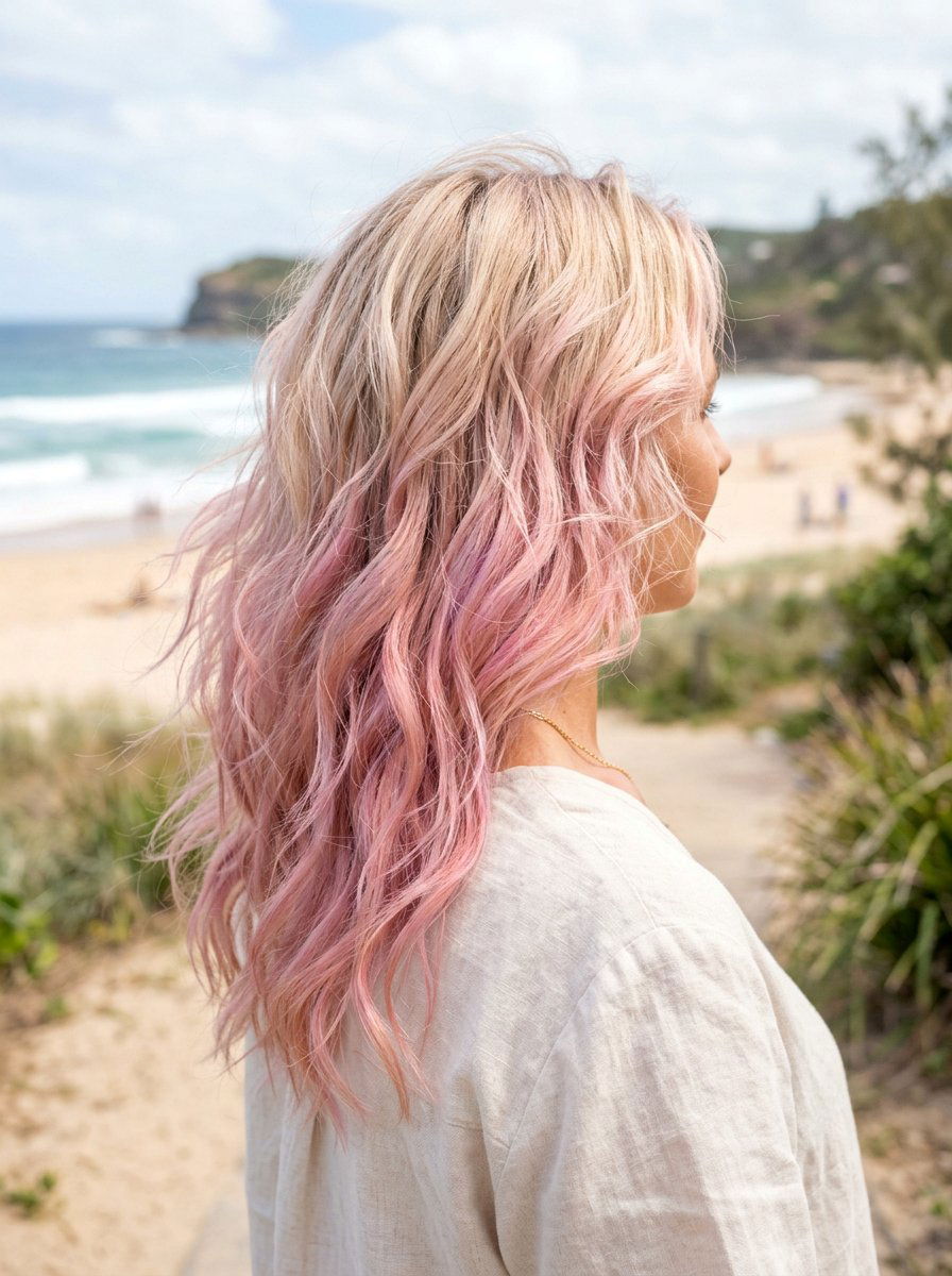 Pastel Pink Iridescent Balayage - 20 iridescent pastel balayage - 20 iridescent pastel balayage