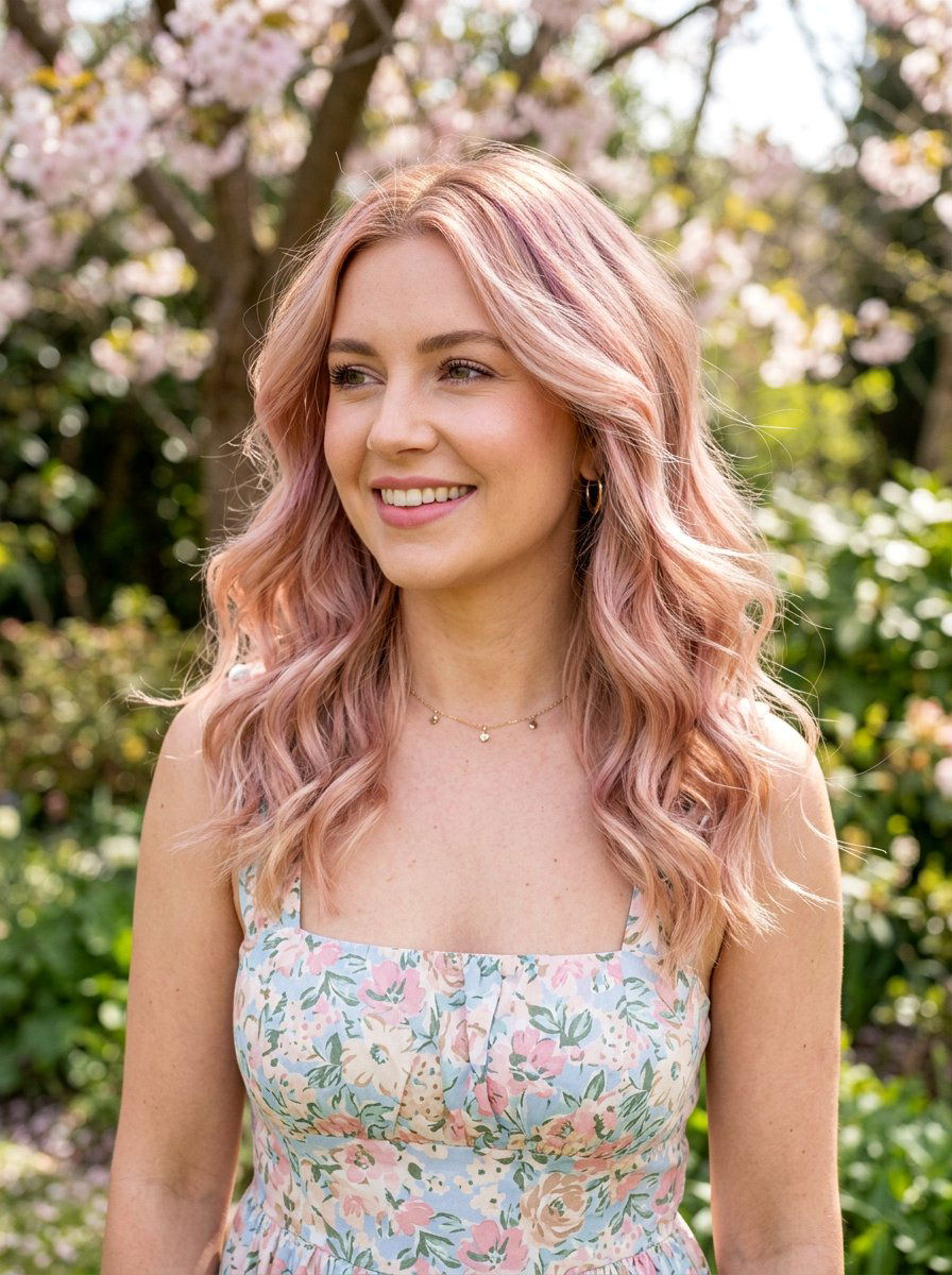 20 Spring Strawberry Blonde Balayage Ideas for Fresh Look
