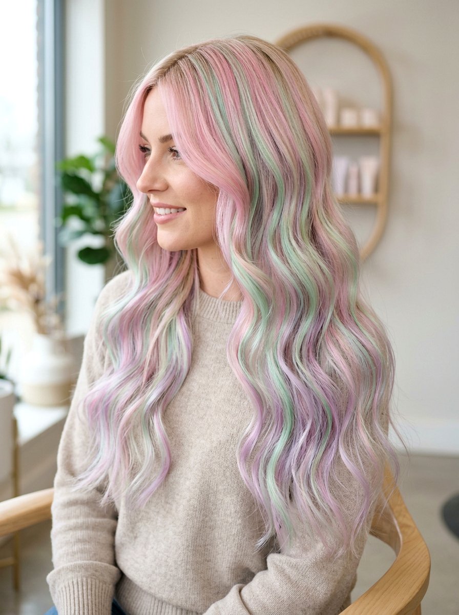 Pastel Rainbow Iridescent Balayage - 20 iridescent pastel balayage - 20 iridescent pastel balayage