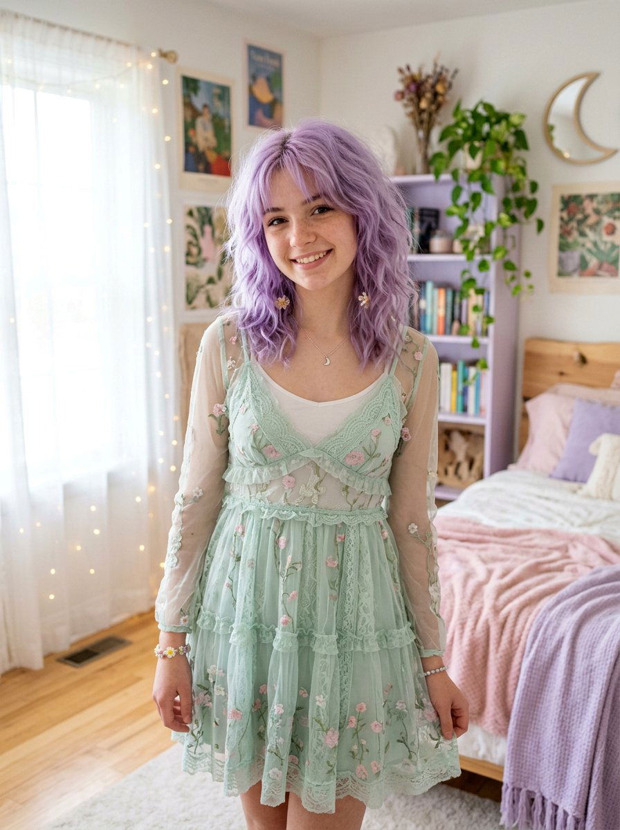 Pastel Scene Shag - 20 scene haircut for teenage girls - 20 scene haircut for teenage girls