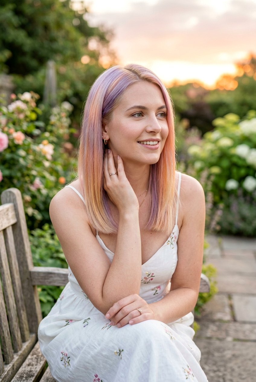 Pastel Sunset Hair Color - 20 sunset hair color ideas - 20 sunset hair color ideas