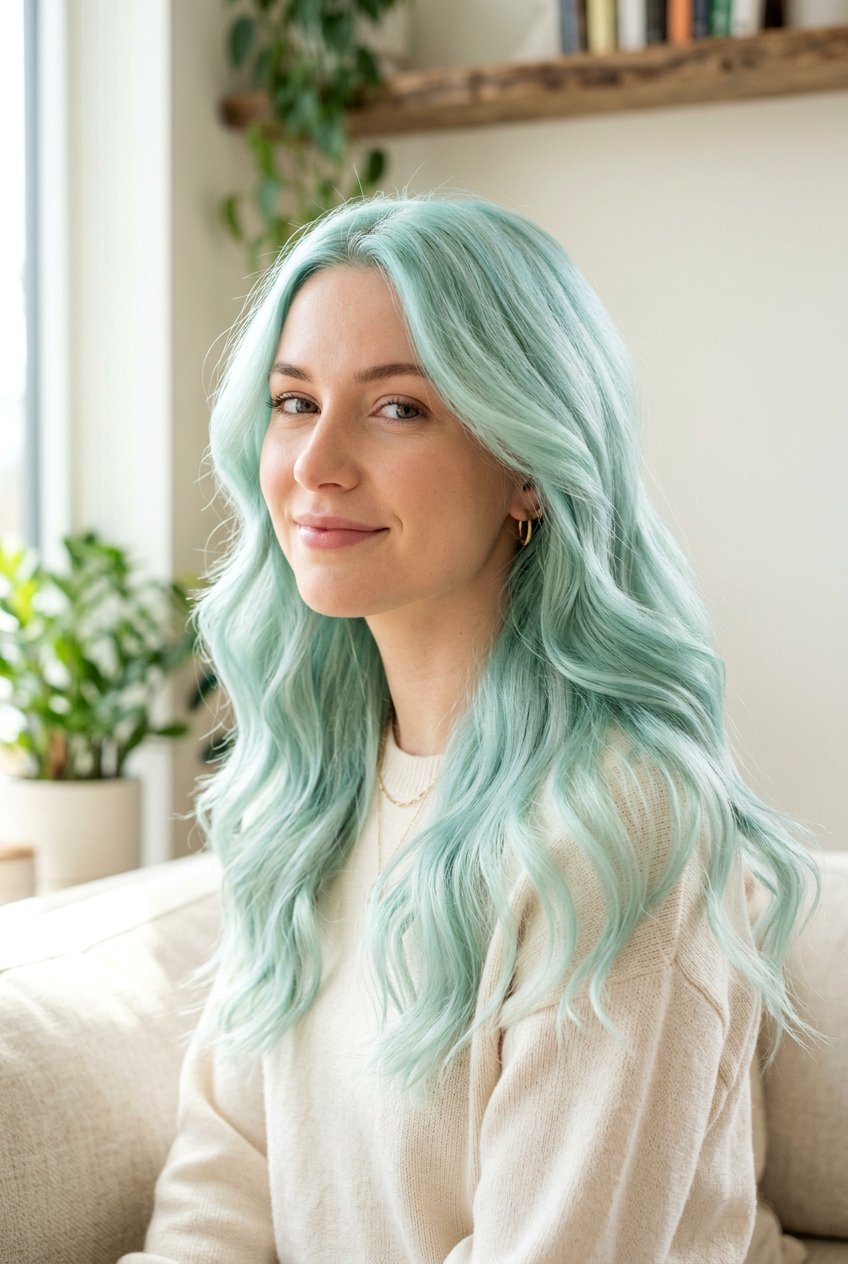 Pastel Teal Hair - 20 teal hair color ideas - 20 teal hair color ideas