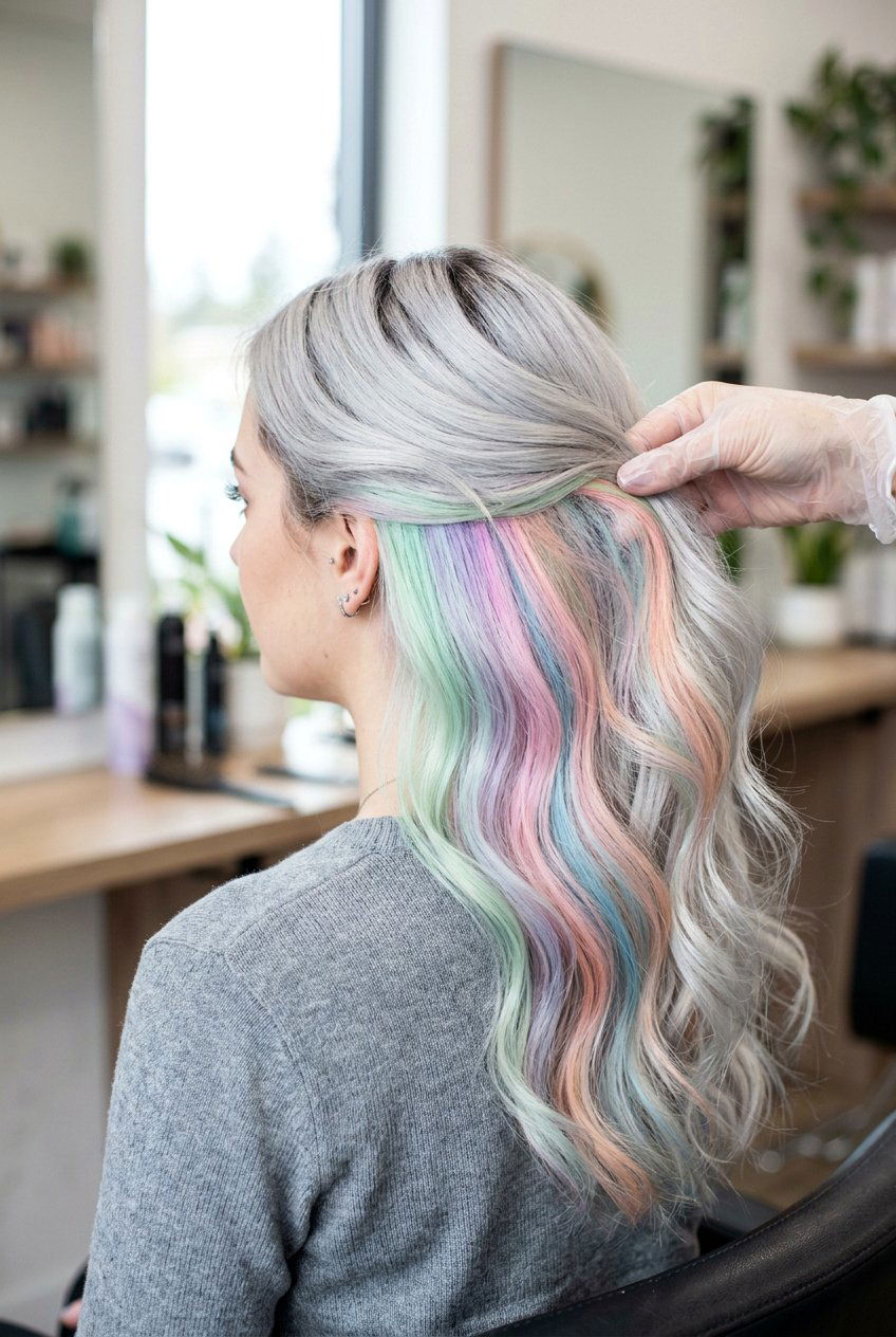 Pastel hidden rainbow hair - 20 hidden rainbow hair - 20 hidden rainbow hair