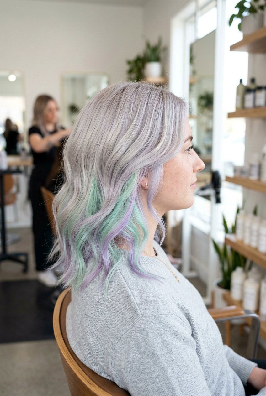 Pastel underlayer hair - 20 hidden color under hair - 20 hidden color under hair
