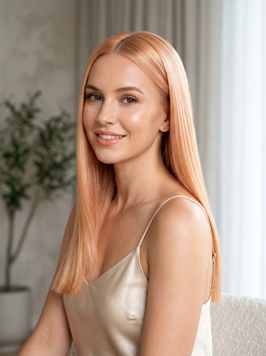Peach Blonde Glass Hair - 20 summer peach blonde hair color - 20 summer peach blonde hair color