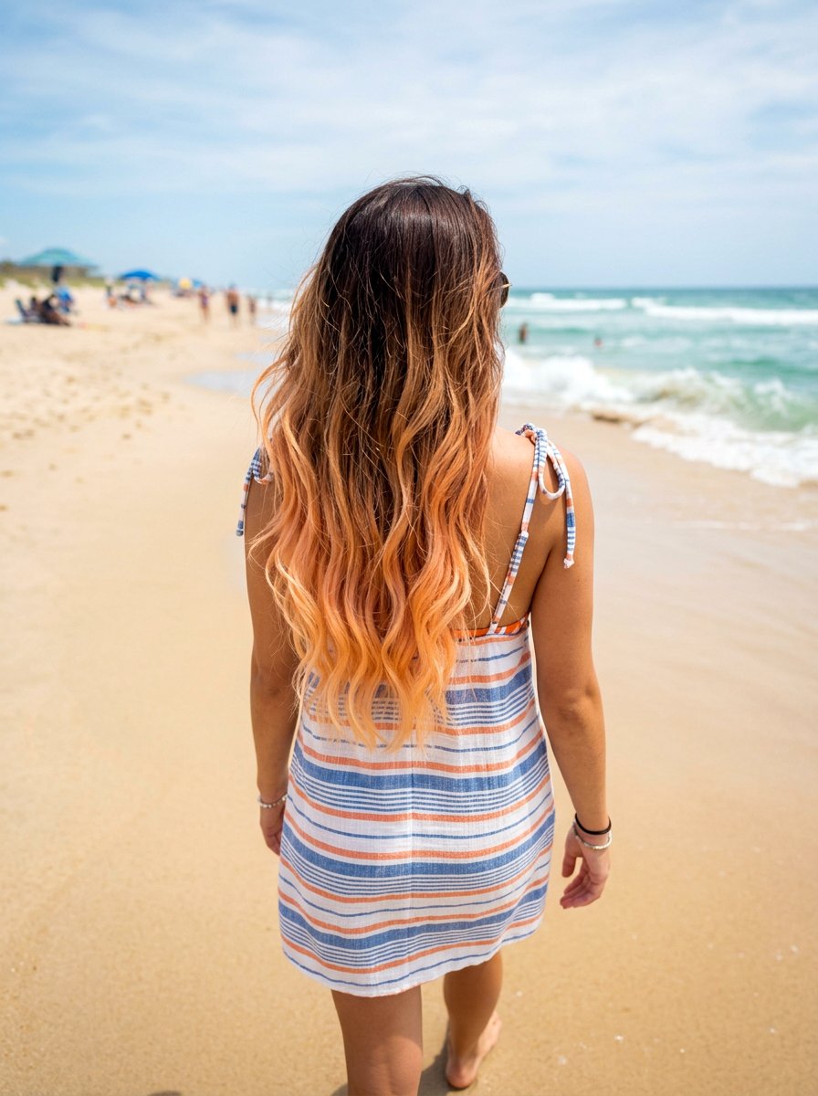 Peach Blonde Ombre Long Hair - 20 summer peach blonde hair color - 20 summer peach blonde hair color
