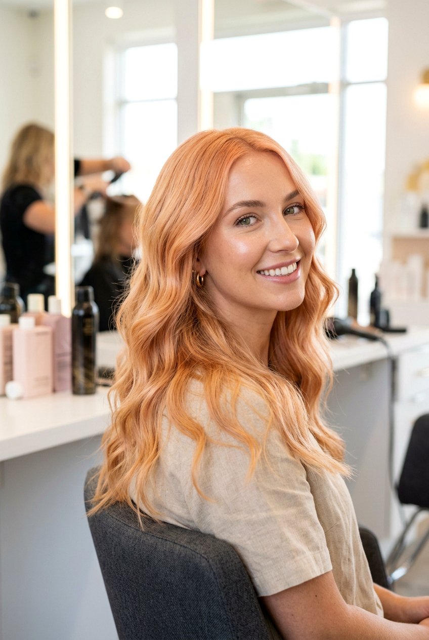 Peach Blonde Toning for Brassy Hair - 20 soft peach blonde hair - 20 soft peach blonde hair