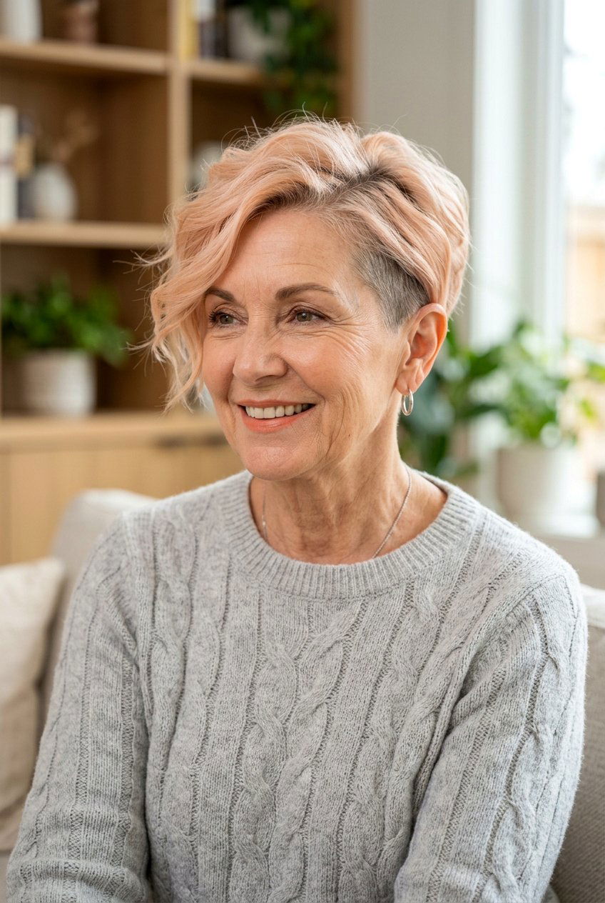 20 Gorgeous Hair Color for Women Over 70 with Warm Skin Tone