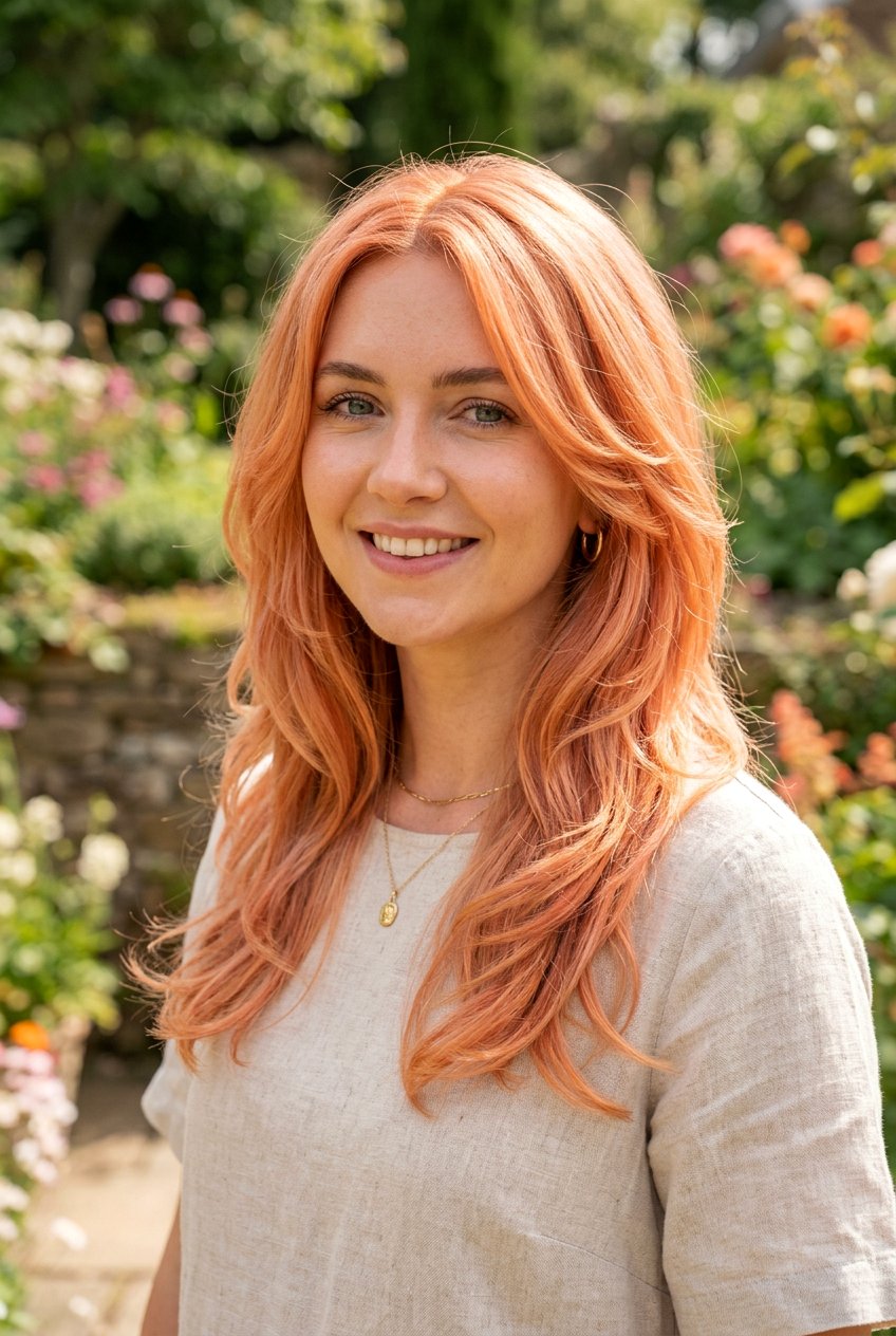 Peach Orange Hair - 20 fantasy hair color ideas - 20 fantasy hair color ideas