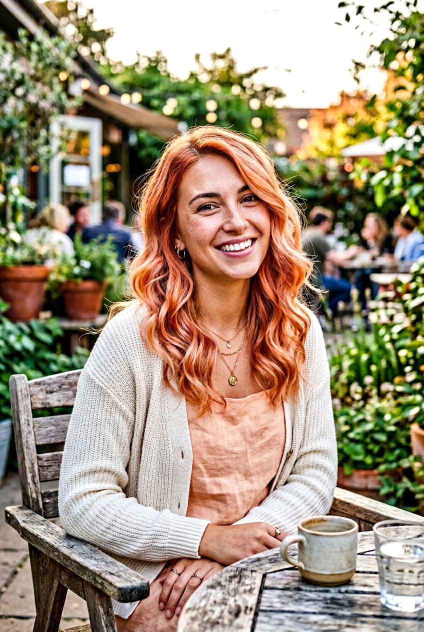 Peach Sunset Hair Color - 20 sunset hair color ideas