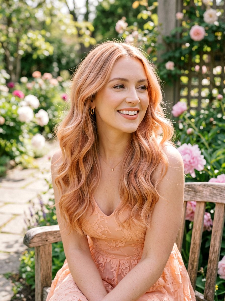 Peachy Strawberry Blonde Balayage - 20 spring strawberry blonde balayage - 20 spring strawberry blonde balayage