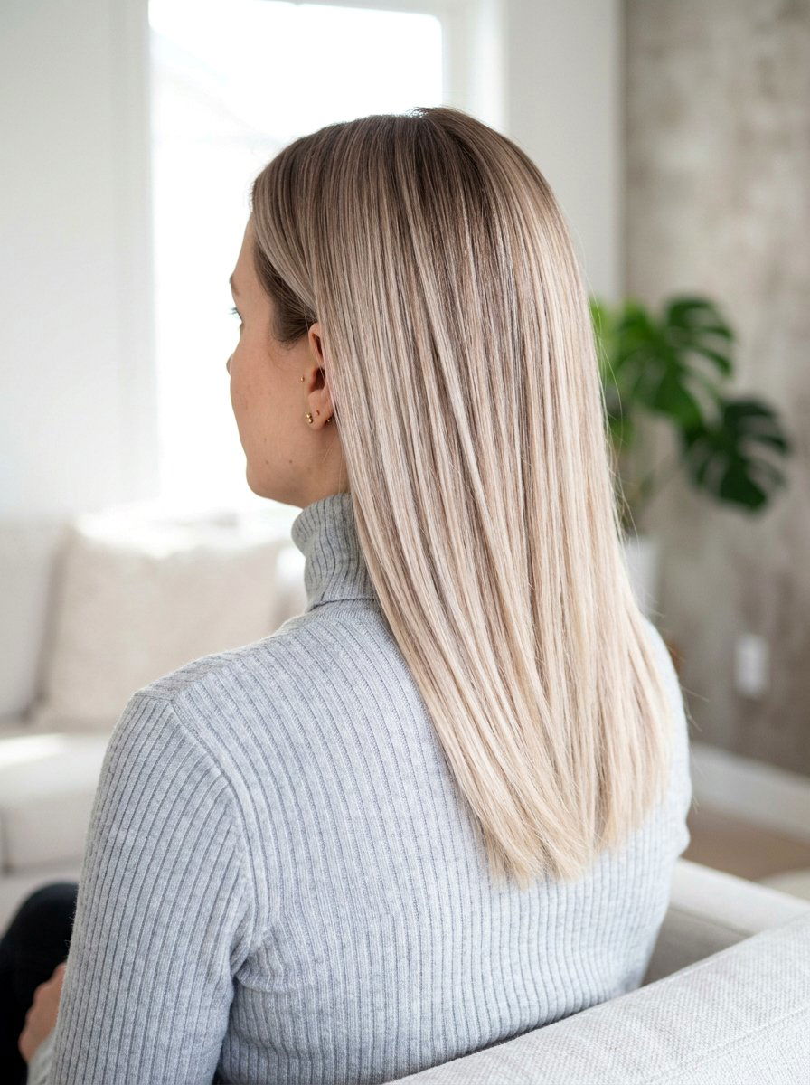 Pearl Beige Blonde Balayage on Medium Length Hair - 20 pearl beige blonde balayage - 20 pearl beige blonde balayage