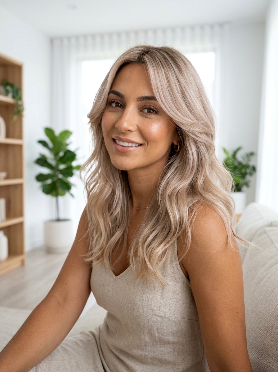 Pearl Beige Blonde On Olive And Warm Skin Tones - 20 pearl beige blonde hair - 20 pearl beige blonde hair