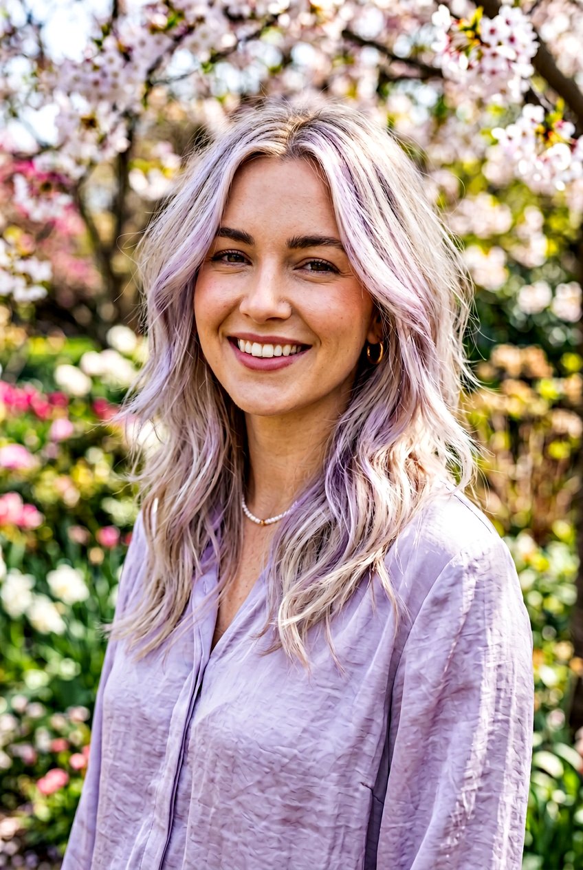 Pearl Blonde Babylights On Wispy Layers - 20 blonde babylights for fine hair women - 20 blonde babylights for fine hair women