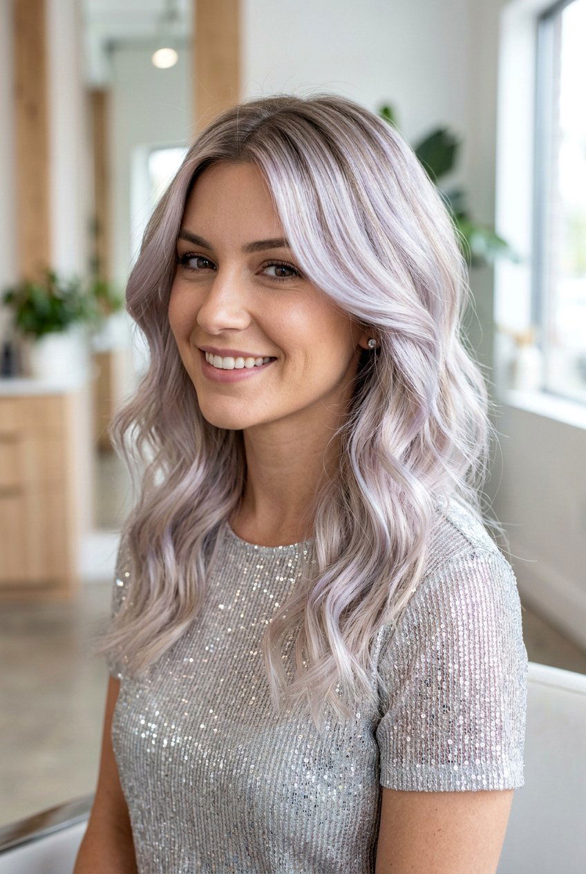 Pearl Blonde Balayage On Shoulder Length Layers - 20 blonde balayage for shoulder length layers - 20 blonde balayage for shoulder length layers